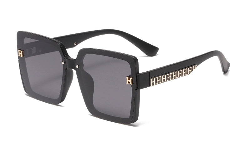 Hermès Polarized Square Gray Lens Sunglasses for Men & Women