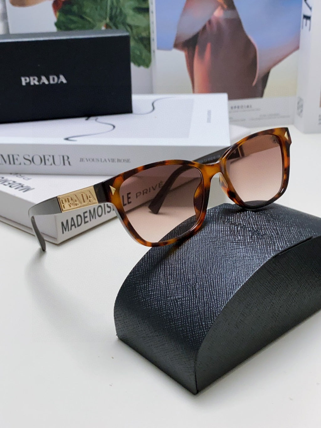 Prada Oversized Silver Lens Sunglasses for Men & Women - 358410 - detail image 7