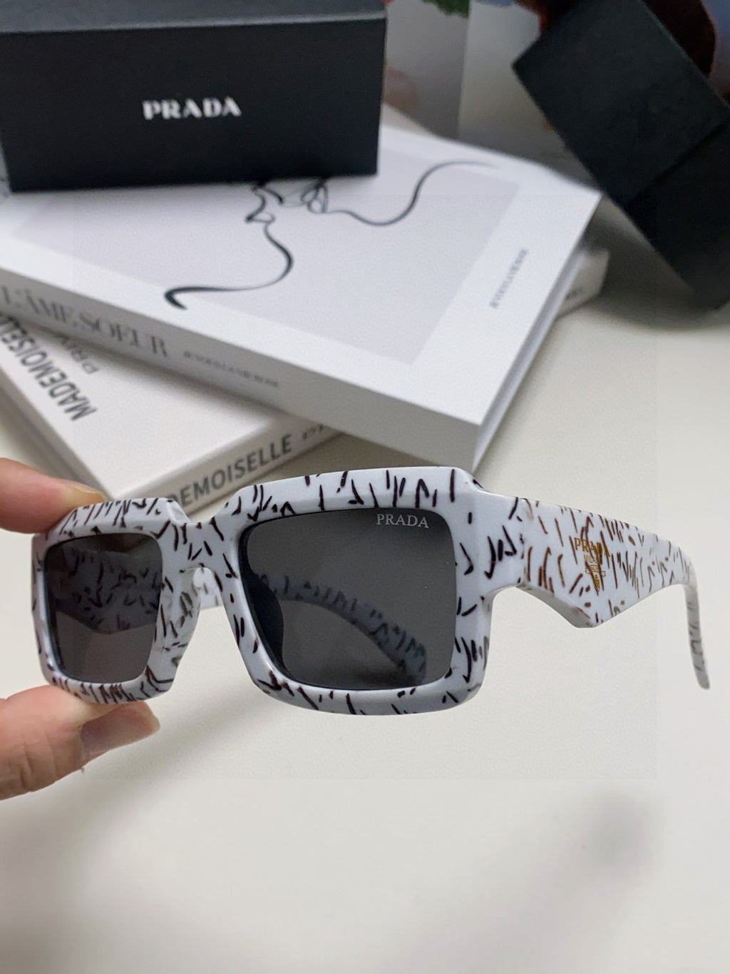 Prada Fashion Gray Lens Sunglasses for Women - 358411 - detail image 5