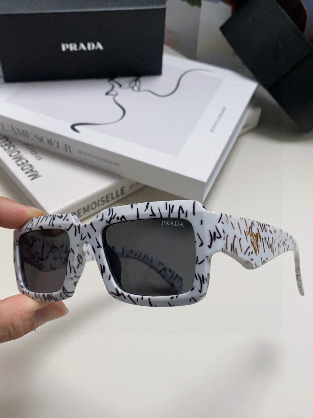 Prada Fashion Gray Lens Sunglasses for Women - 358411 - detail image 5