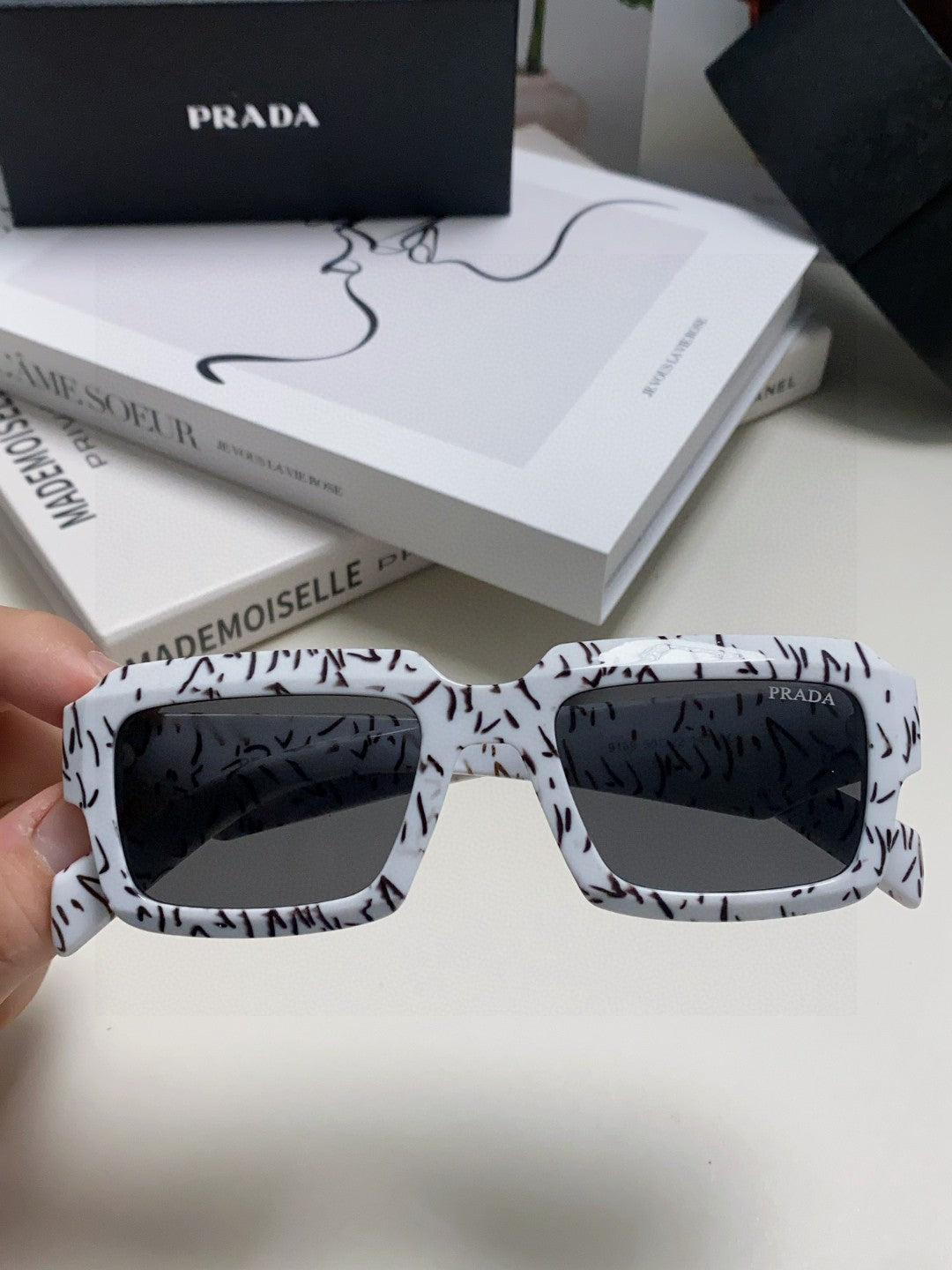 Prada Fashion Gray Lens Sunglasses for Women - 358411 - detail image 3