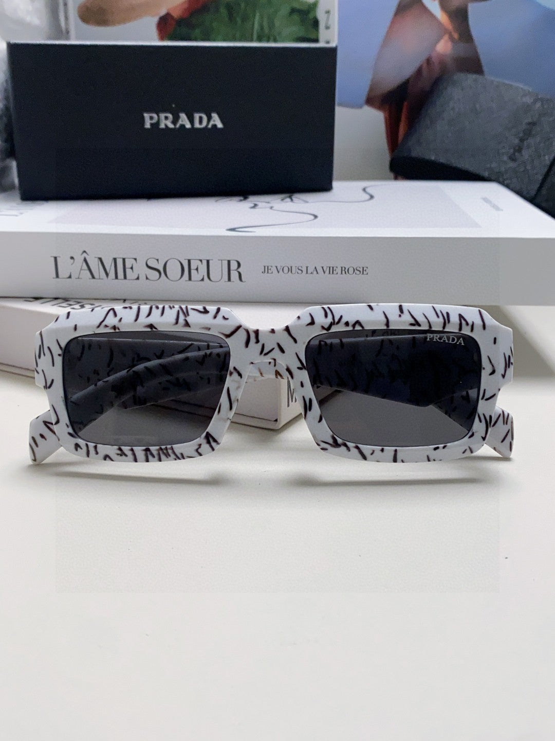 Prada Fashion Gray Lens Sunglasses for Women - 358411 - detail image 6