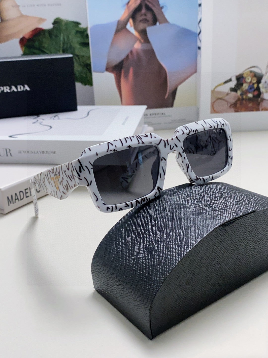 Prada Fashion Gray Lens Sunglasses for Women - 358411 - detail image 7