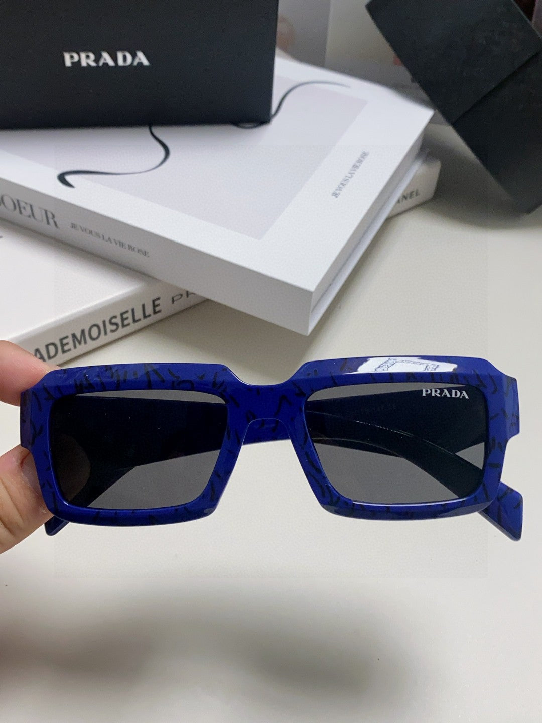 Prada Fashion Blue Lens Sunglasses for Women - 358412 - detail image 3