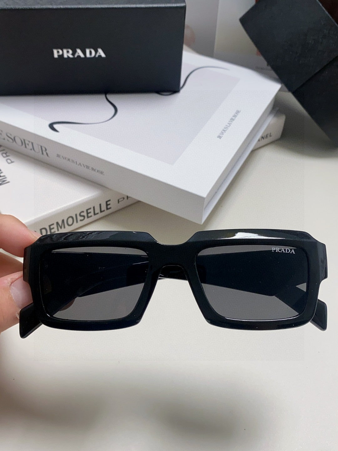 Prada Fashion Gray Lens Sunglasses for Women - 358413 - detail image 2