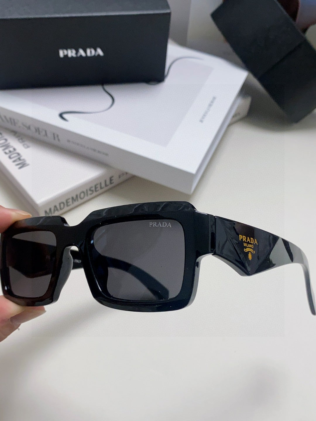 Prada Fashion Gray Lens Sunglasses for Women - 358413 - detail image 4