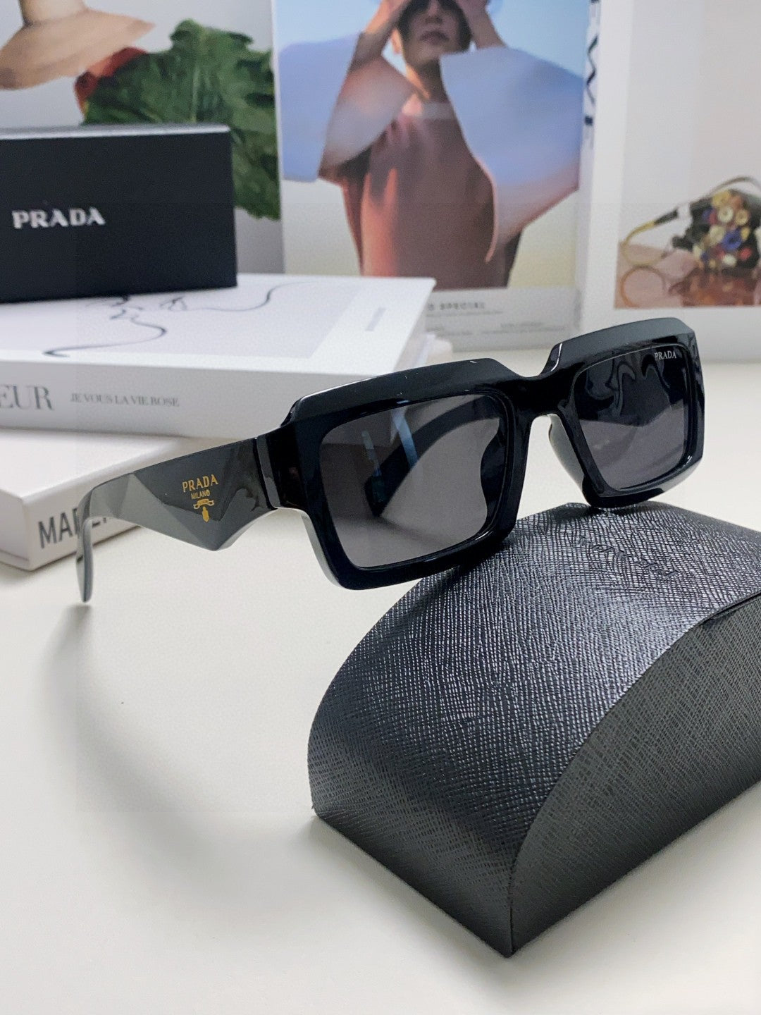 Prada Fashion Gray Lens Sunglasses for Women - 358413 - detail image 6