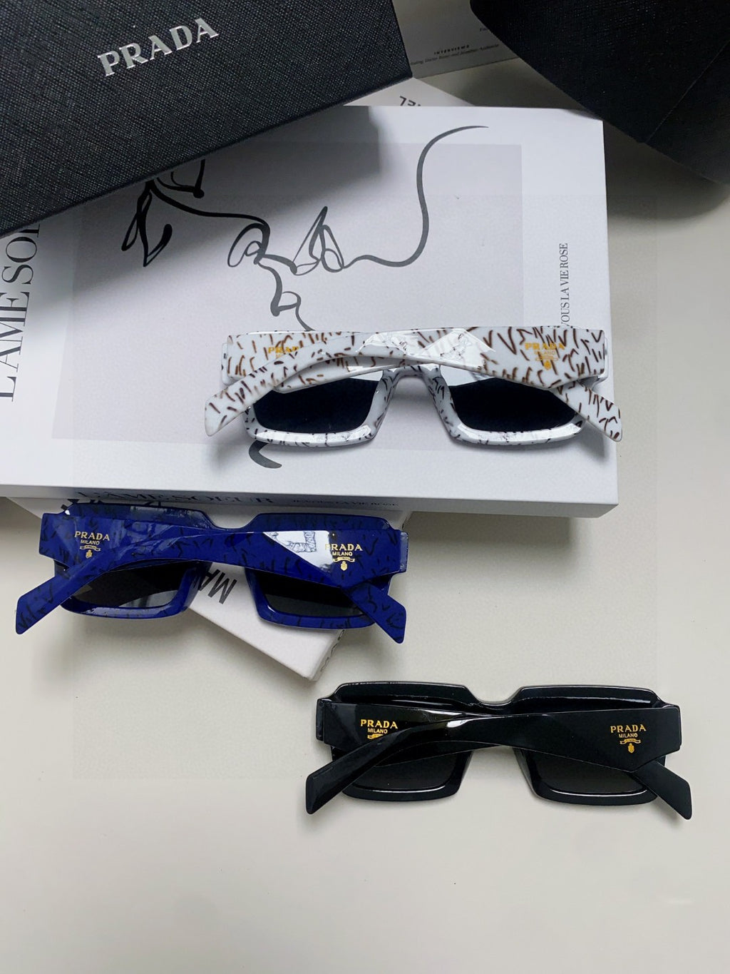Prada Fashion Gray Lens Sunglasses for Women - 358413 - detail image 7