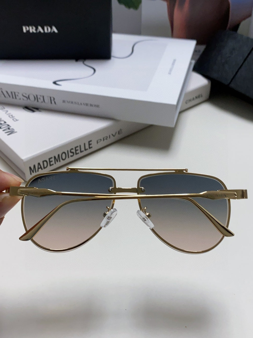 Prada Fashion Gray Lens Sunglasses for Men & Women - 358414 - detail image 4