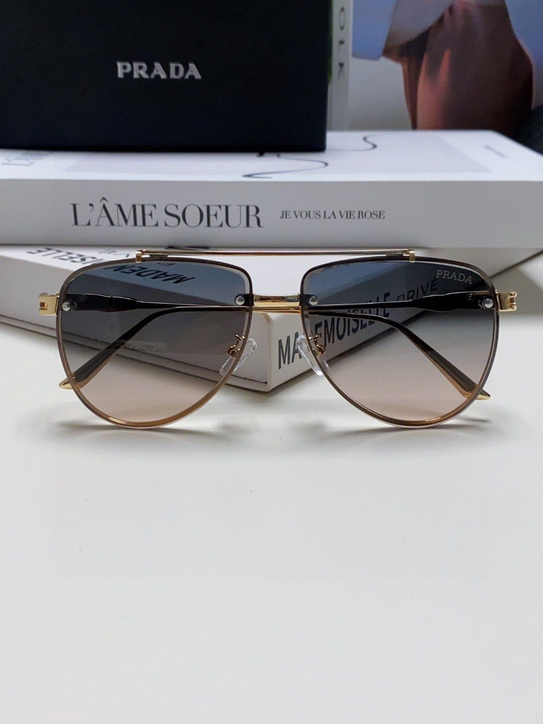 Prada Fashion Gray Lens Sunglasses for Men & Women - 358414 - detail image 6