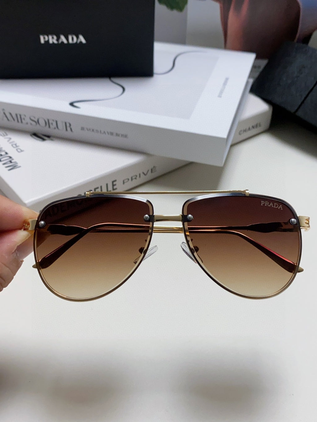Prada Fashion Gray Lens Sunglasses for Men & Women - 358416 - detail image 3