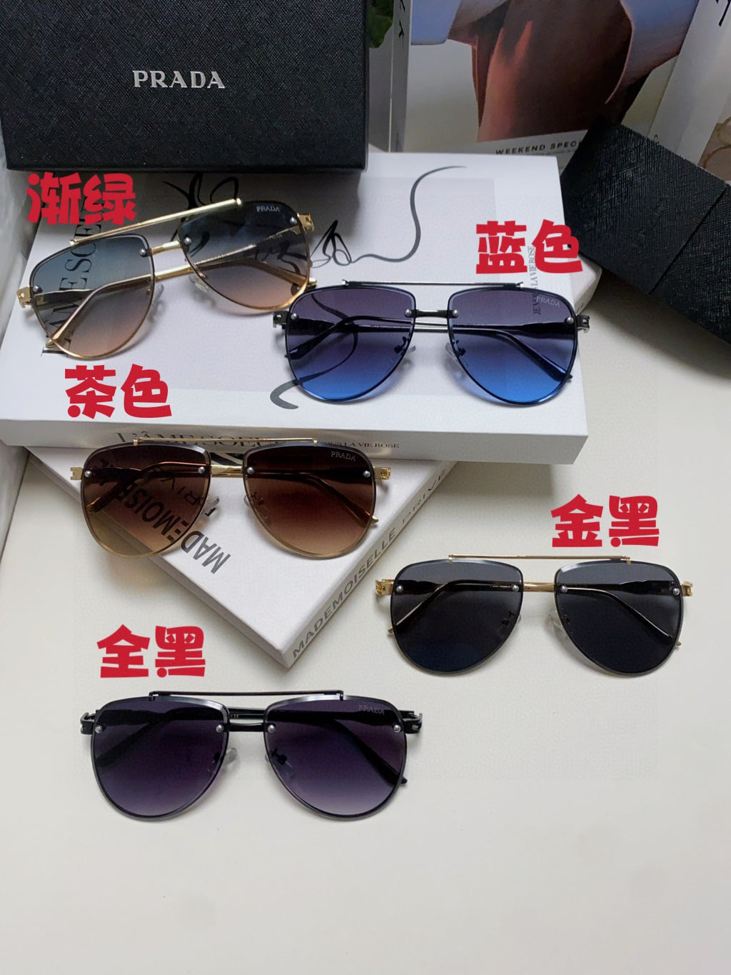 Prada Fashion Gray Lens Sunglasses for Men & Women - 358416 - detail image 9