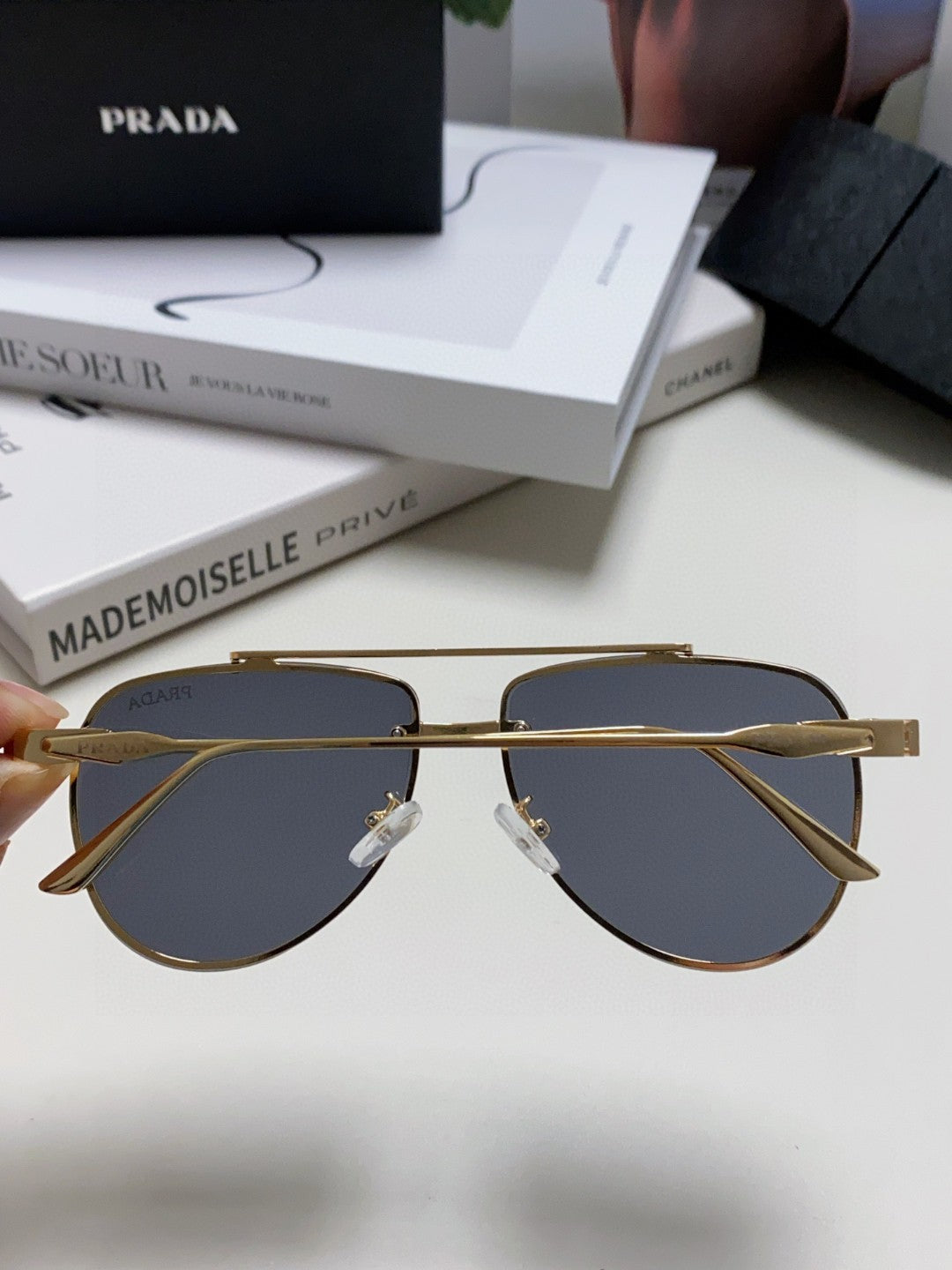 Prada Fashion Blue Lens Sunglasses for Men & Women - 358417 - detail image 4