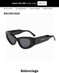 Balenciaga Polarized Cat-Eye Orange Lens Sunglasses for Men & Women - 358649