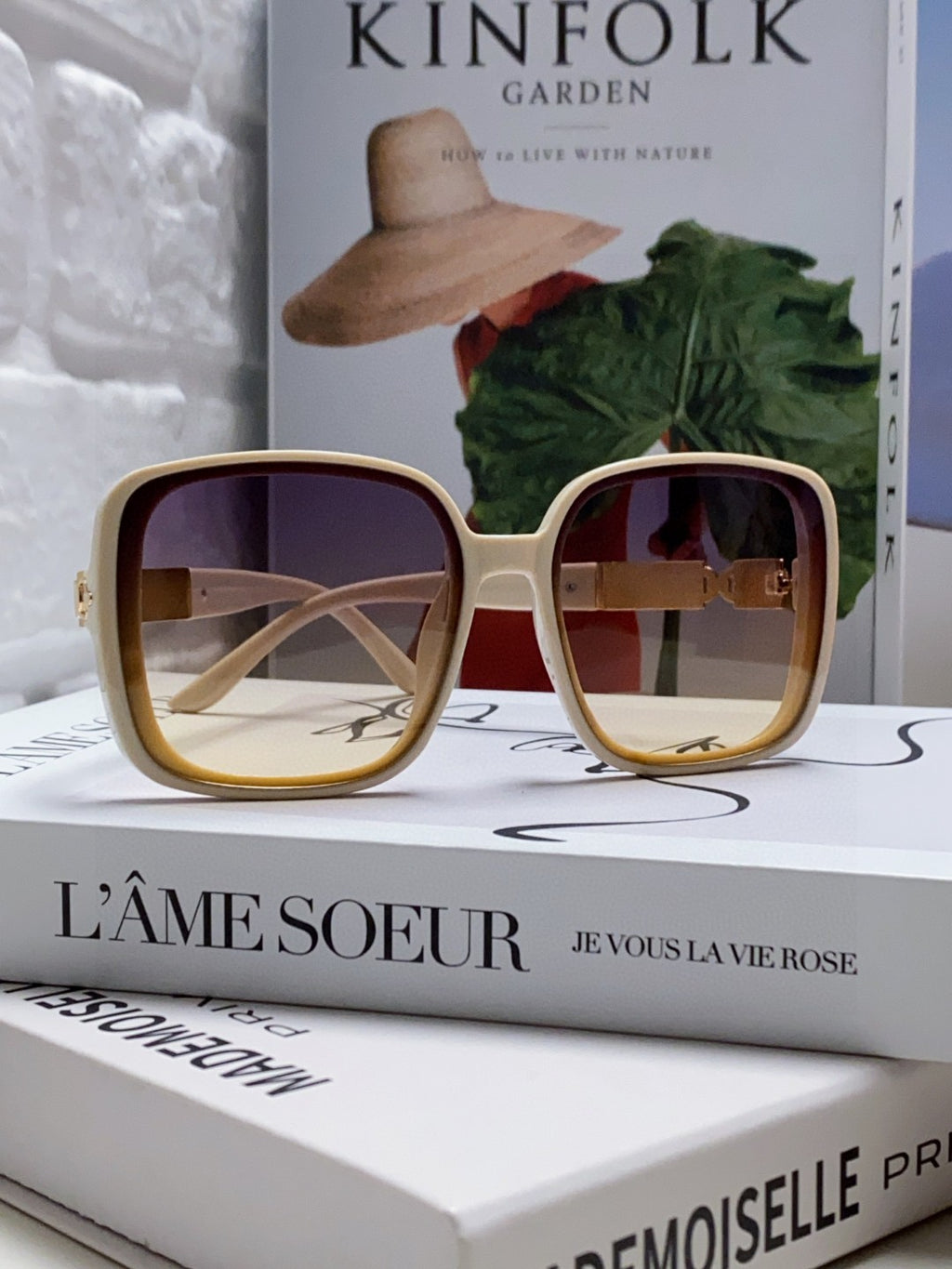 Hermès Polarized Square Brown Lens Sunglasses for Women