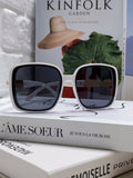 Hermès Polarized Square Black Lens Sunglasses for Women - 488095