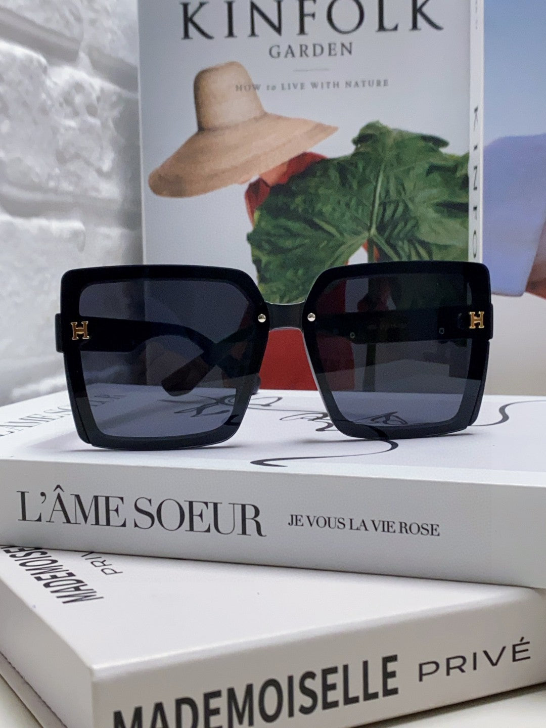 Hermès Polarized Square Gray Lens Sunglasses for Men & Women - 358922 - detail image 3