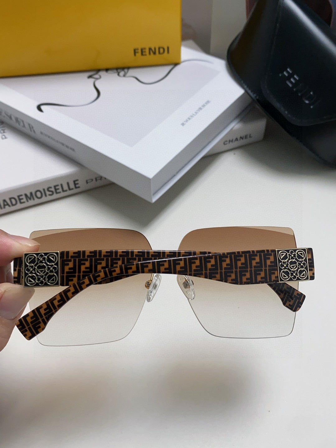 Fendi Polarized Square Brown Lens Sunglasses for Women - 358749 - detail image 4