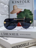 Versace Oversized Black Lens Sunglasses for Men & Women