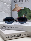 Versace VES71 Oval Silver Lens Sunglasses for Men & Women