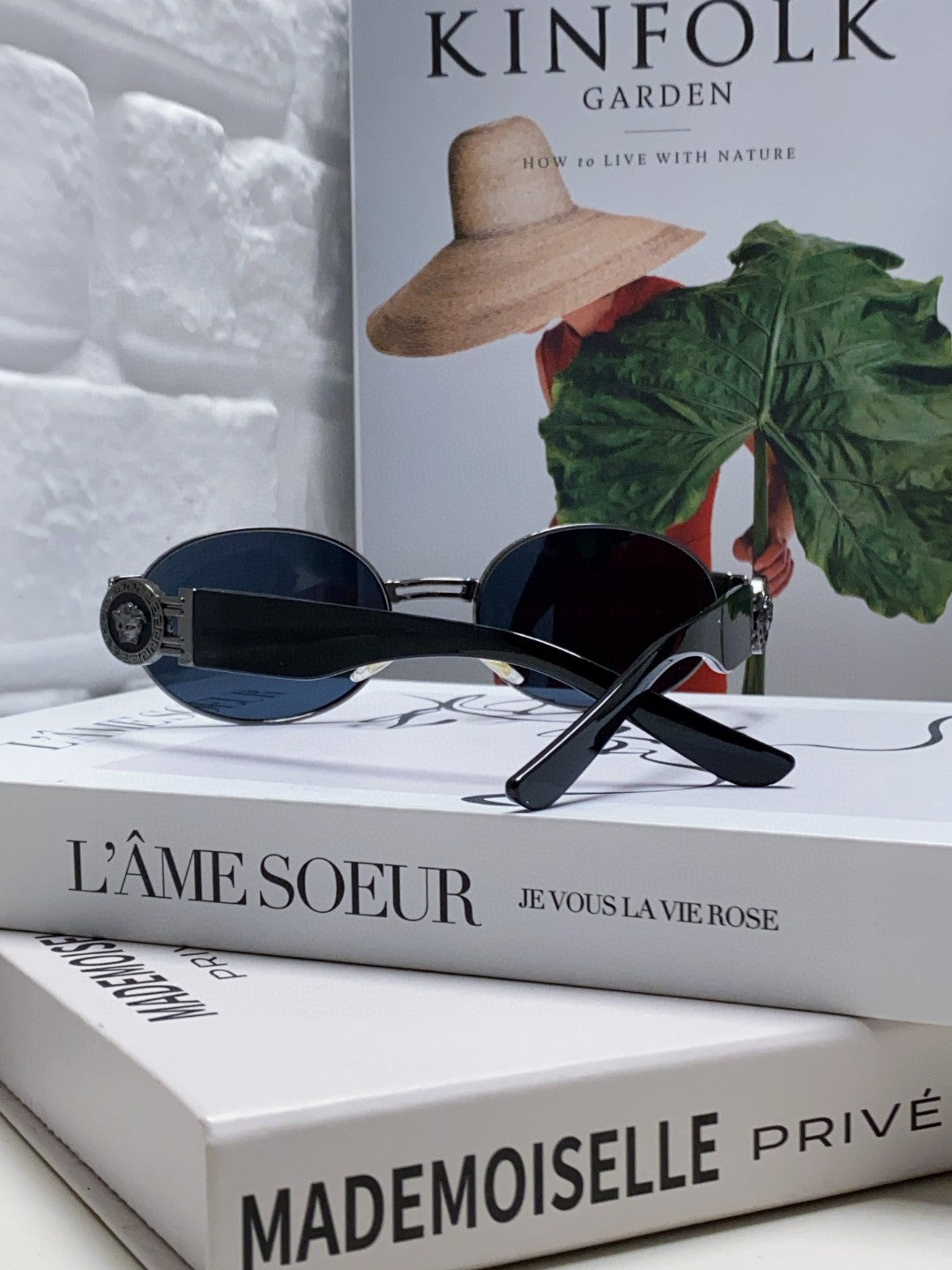 Versace VES71 Oval Silver Lens Sunglasses for Men & Women - 358775 - detail image 2