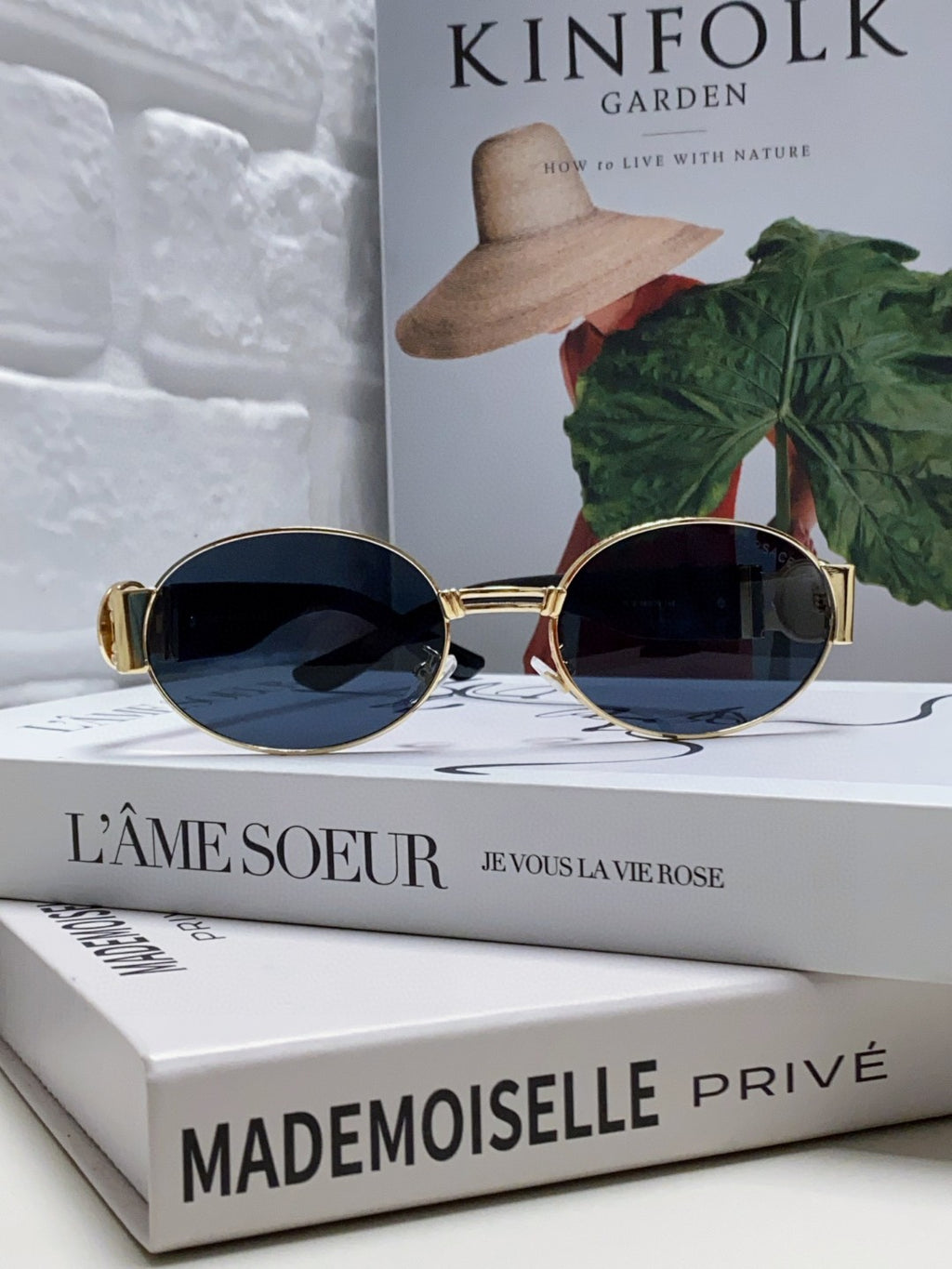 Versace VES71 Oval Blue Lens Sunglasses for Men & Women - 358776