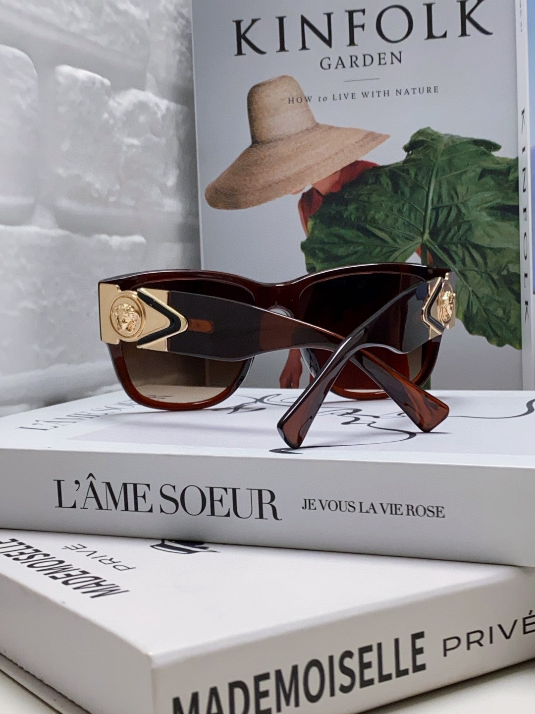 Versace Oversized Silver Lens Sunglasses for Men & Women - 372489 - detail image 2