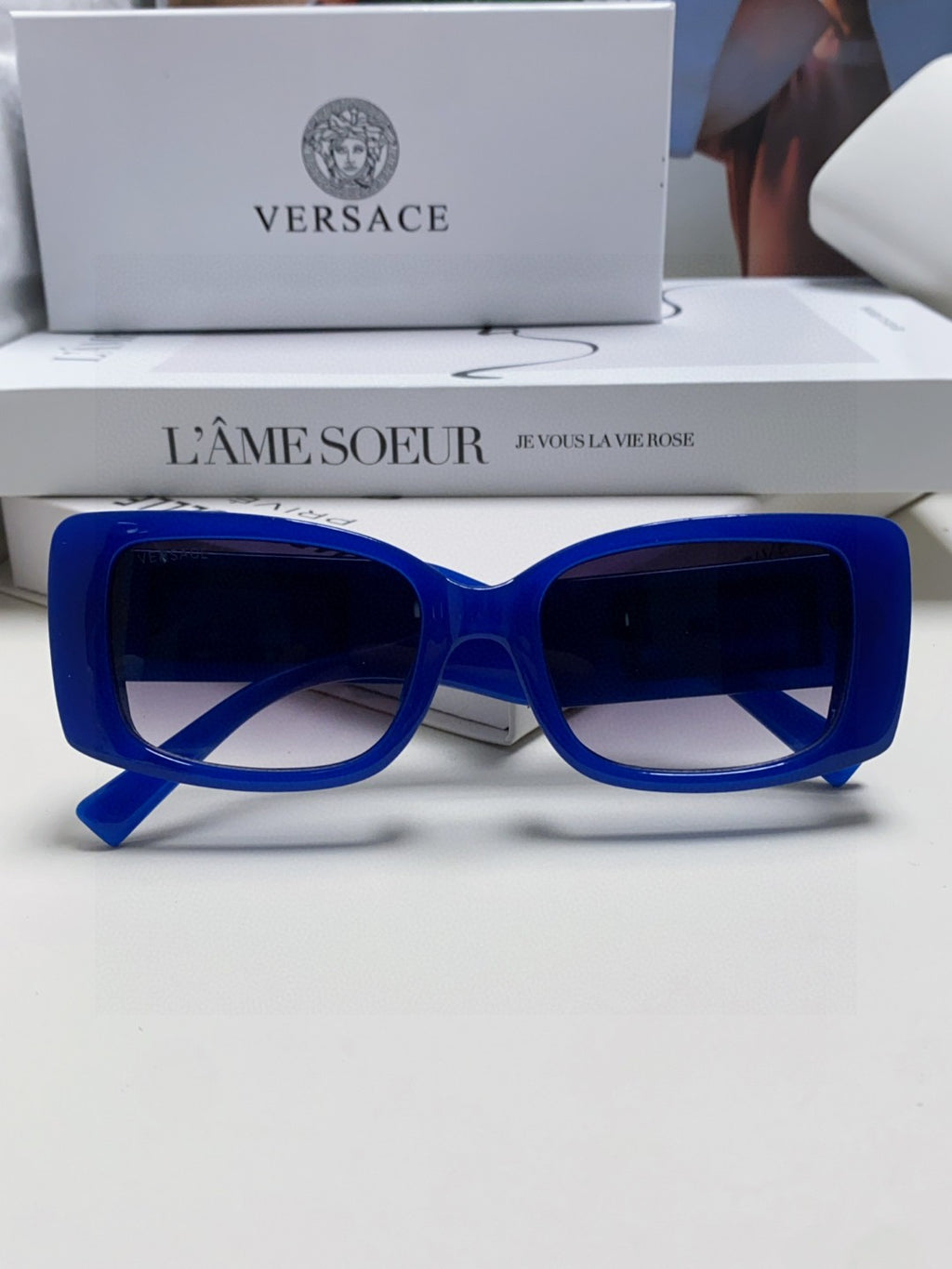 Versace Polarized Fashion Blue Lens Sunglasses for Men & Women - 449861 - detail image 6