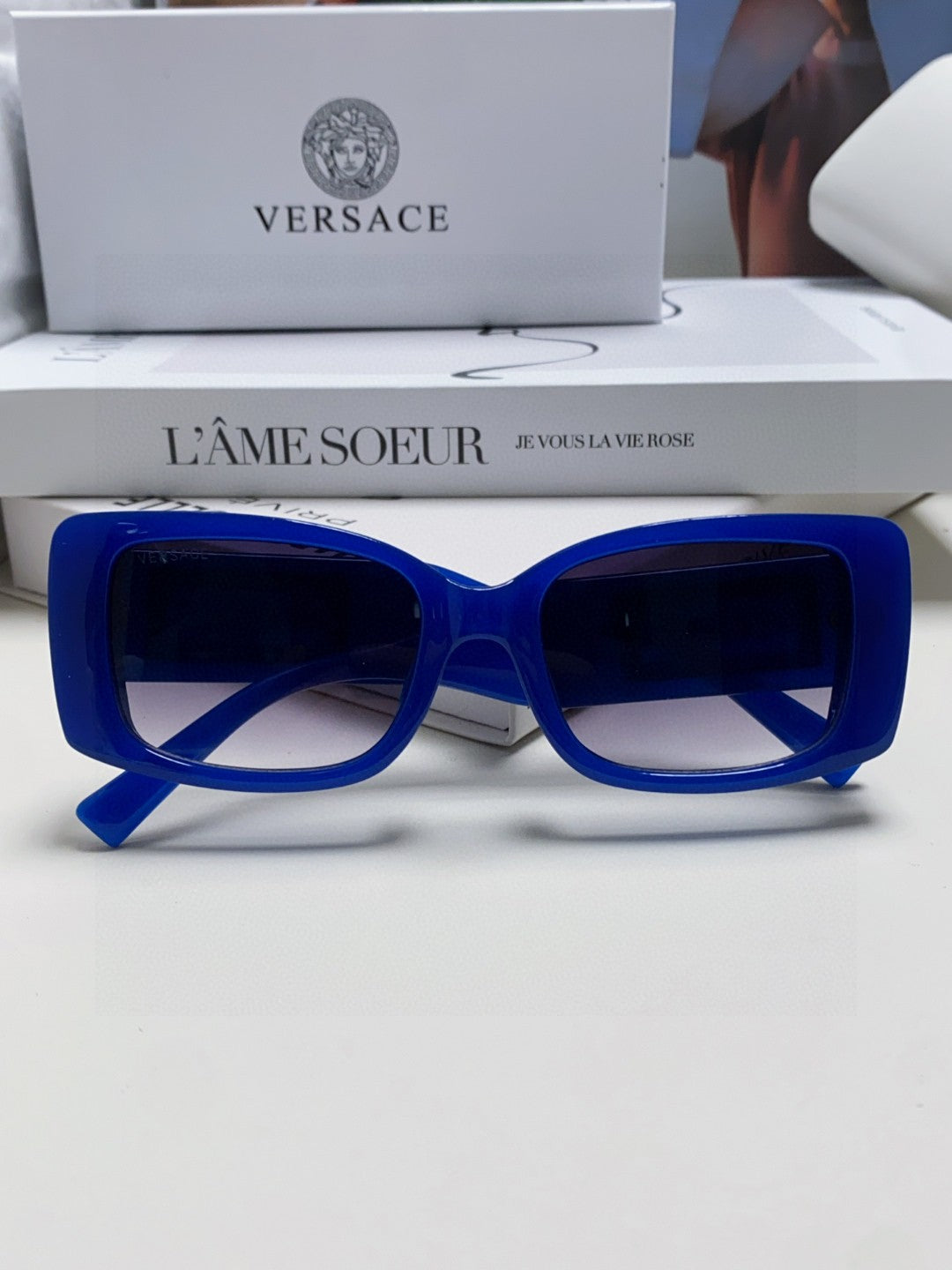 Versace Polarized Fashion Blue Lens Sunglasses for Men & Women - 449861 - detail image 6