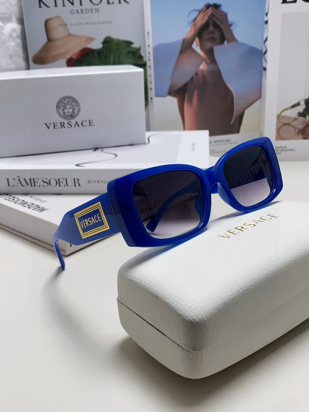 Versace Polarized Fashion Blue Lens Sunglasses for Men & Women - 416374 - detail image 7