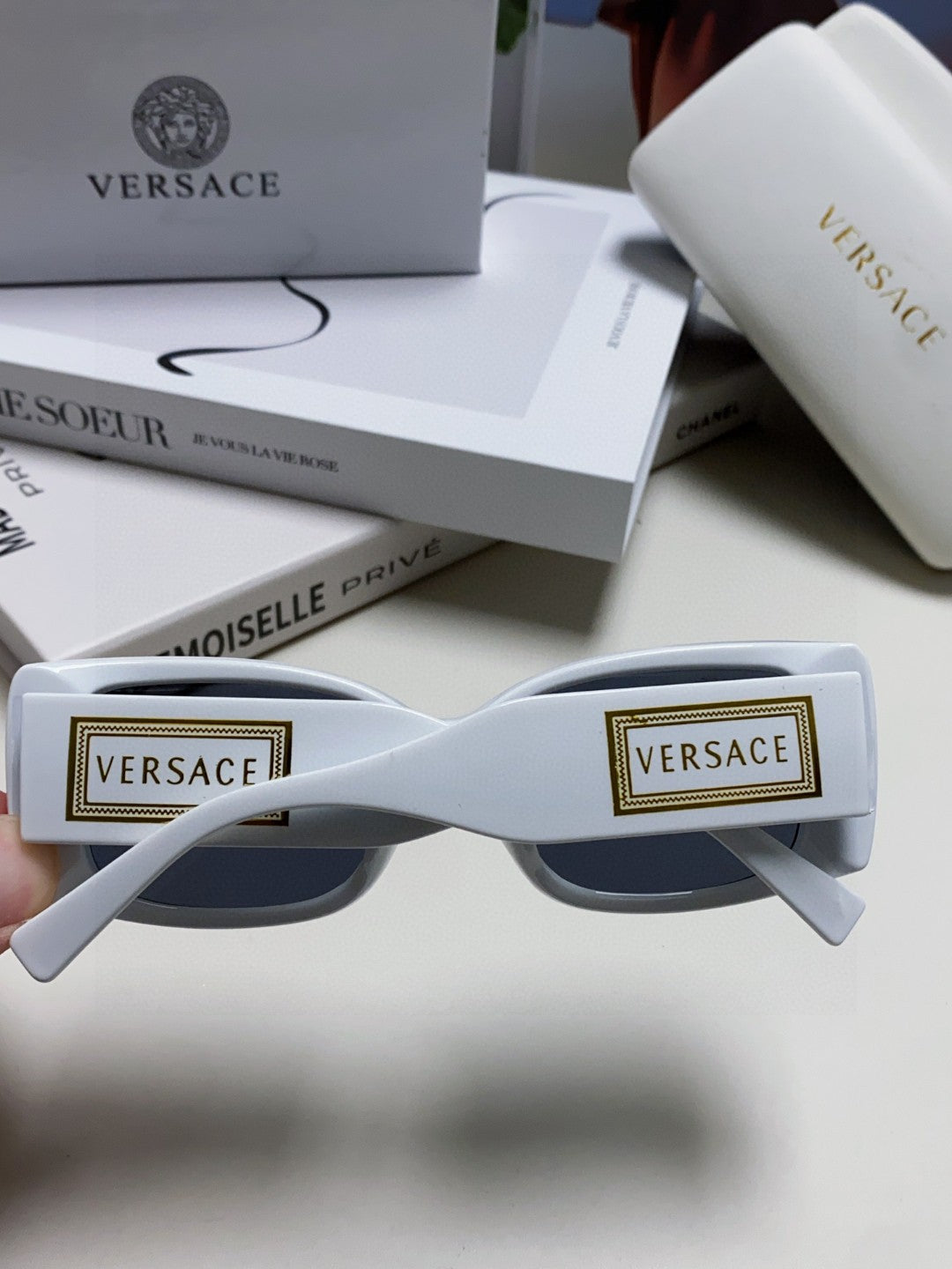Versace Polarized Fashion Blue Lens Sunglasses for Men & Women - 449862 - detail image 4