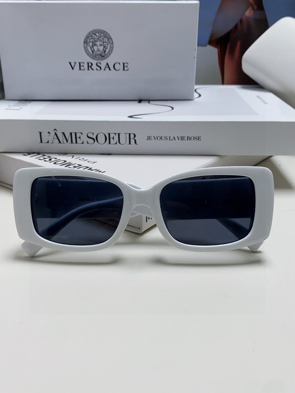 Versace Polarized Fashion Blue Lens Sunglasses for Men & Women - 449862 - detail image 5