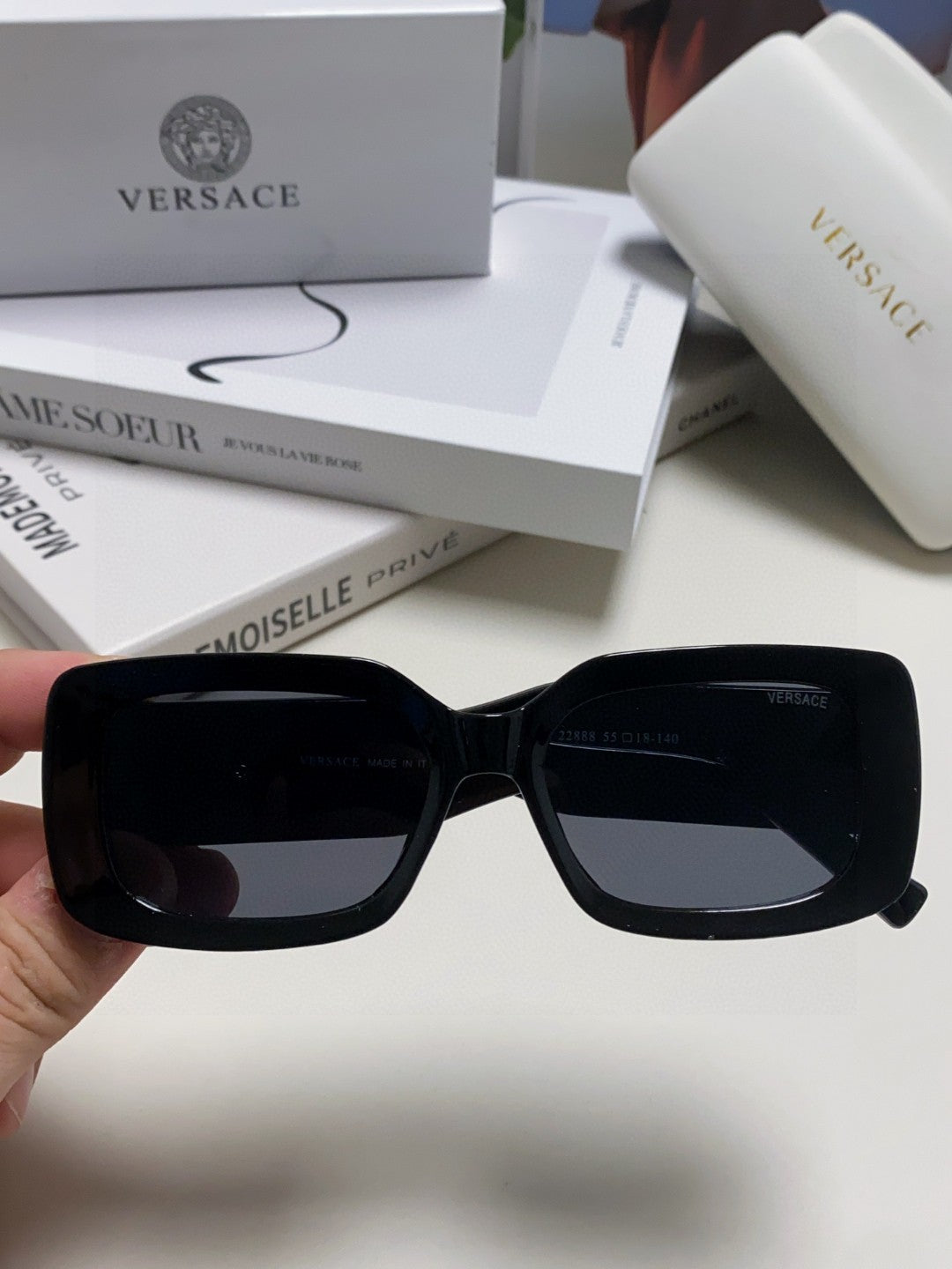 Versace Polarized Fashion Blue Lens Sunglasses for Men & Women - 416376 - detail image 3