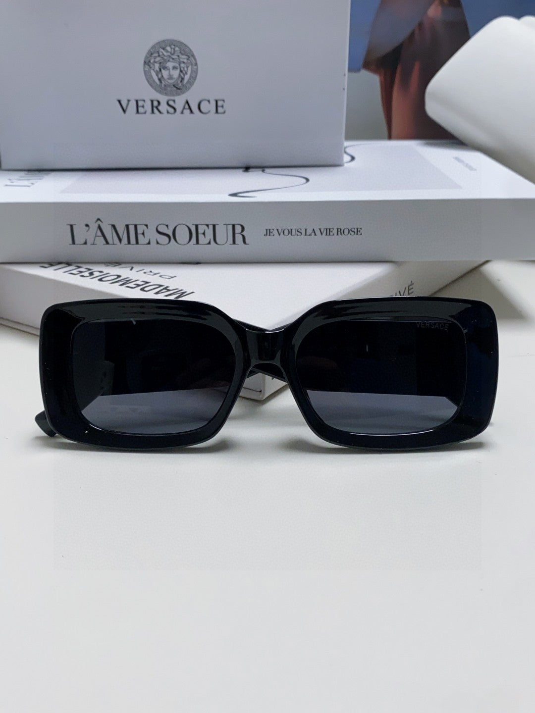 Versace Polarized Fashion Blue Lens Sunglasses for Men & Women - detail image 6