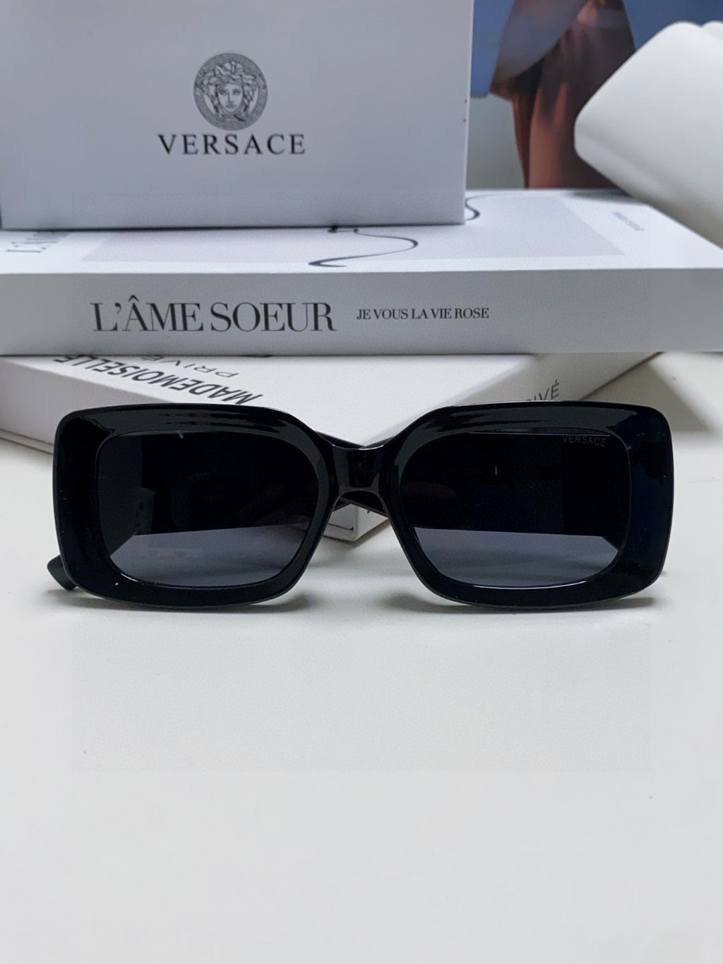 Versace Polarized Fashion Blue Lens Sunglasses for Men & Women - 416376 - detail image 6
