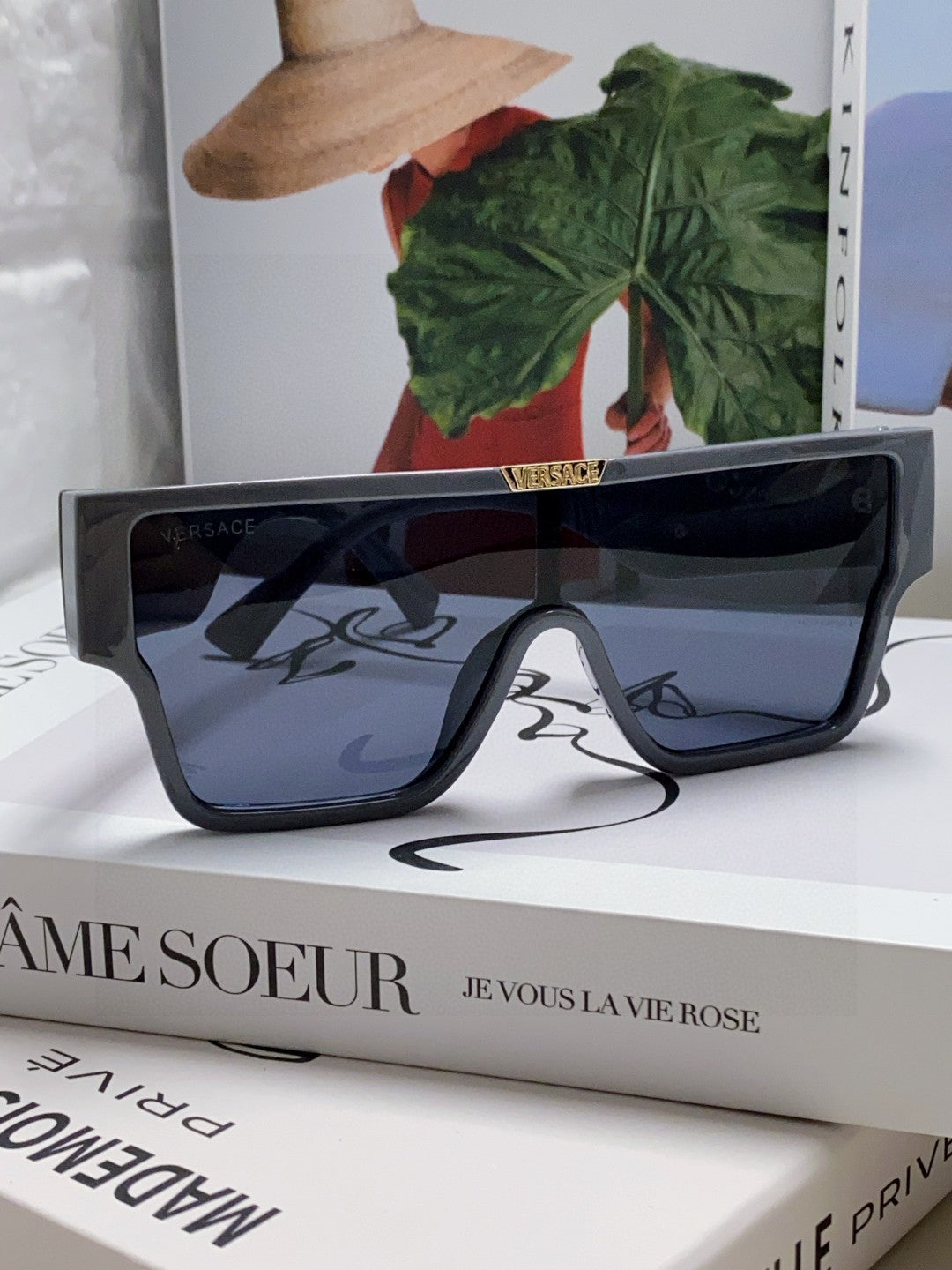 Versace Square Blue Lens Sunglasses for Men & Women - 416378