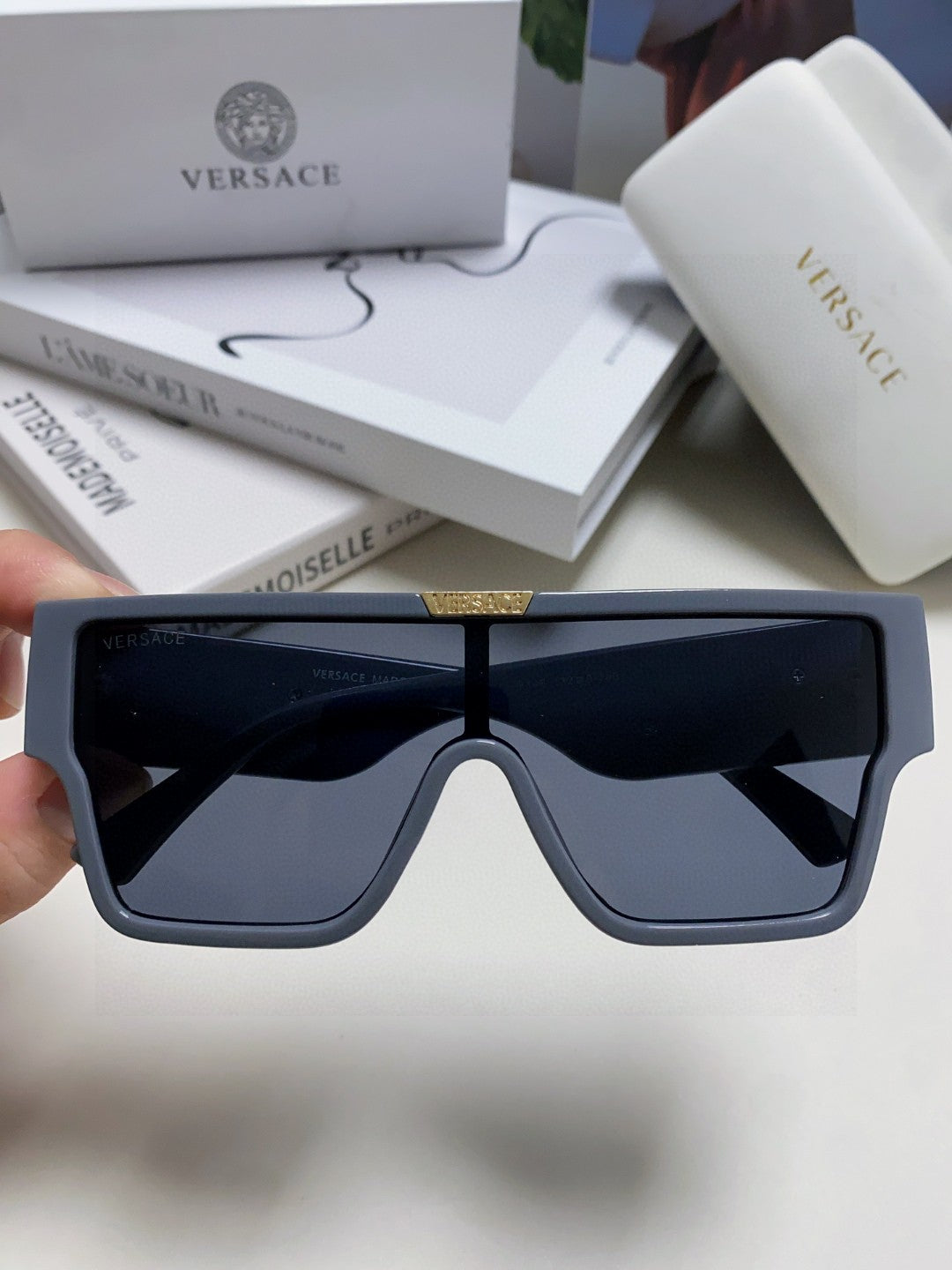 Versace Square Blue Lens Sunglasses for Men & Women - 449865 - detail image 3