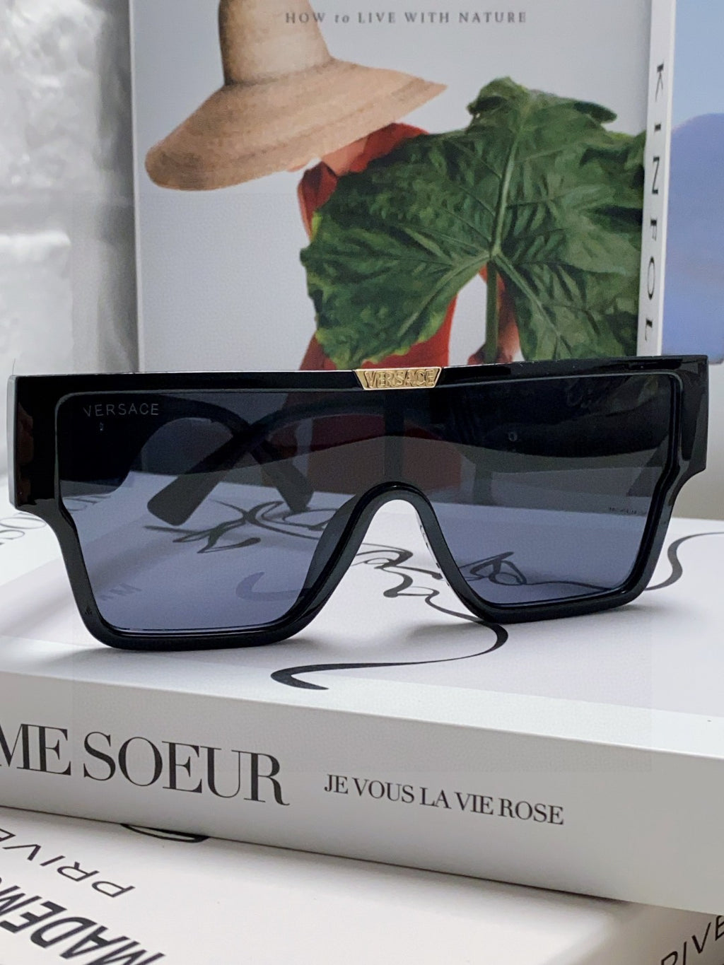 Versace Square Black Lens Sunglasses for Men & Women - 449866