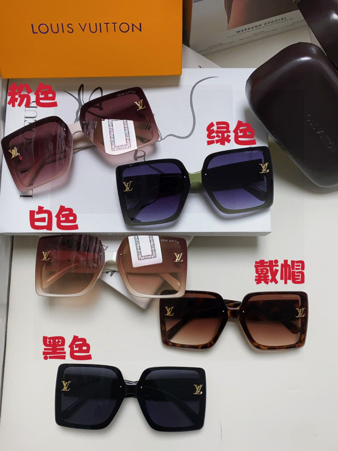 Louis Vuitton Polarized Oversized Gray Lens Sunglasses for Women - detail image 9