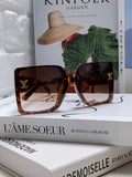 Louis Vuitton Polarized Oversized Red Lens Sunglasses for Women