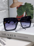 Louis Vuitton Oversized Blue Lens Sunglasses for Women