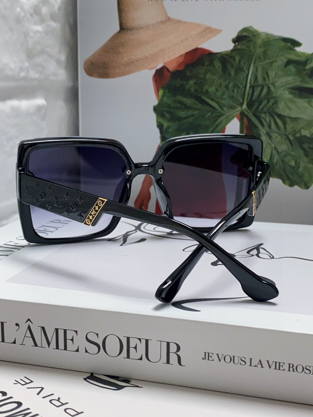 Louis Vuitton Oversized Blue Lens Sunglasses for Women - detail image 2