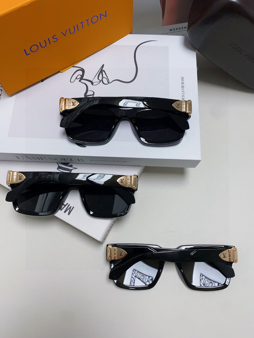 Louis Vuitton Fashion Orange Lens Sunglasses for Men & Women - 414908 - detail image 7