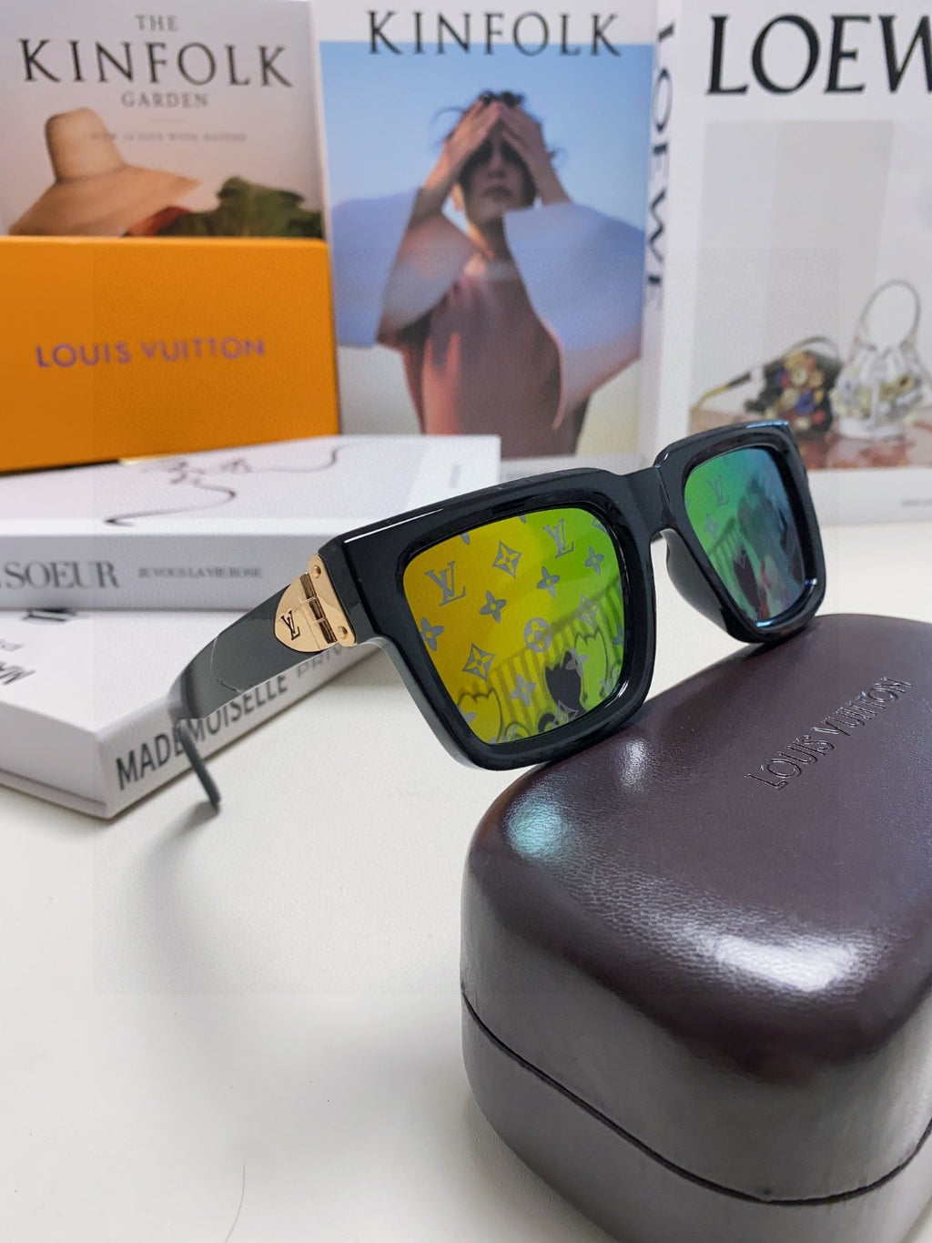 Louis Vuitton Fashion Orange Lens Sunglasses for Men & Women - 414908 - detail image 6