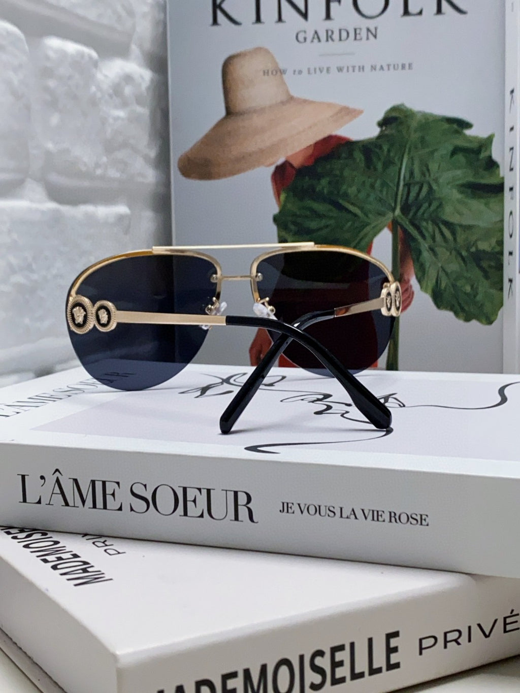 Versace VE2250 Aviator Blue Lens Sunglasses for Men & Women - 449874