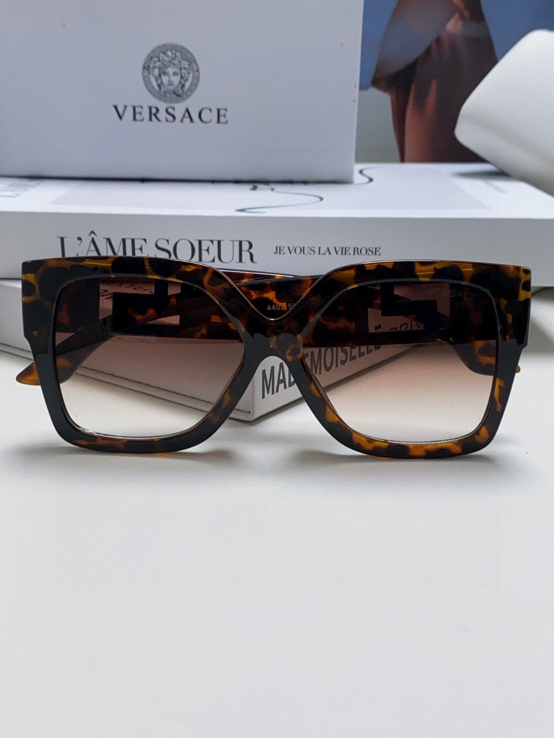 Versace Square Silver Lens Sunglasses for Men & Women - 449876 - detail image 6