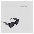Versace Square Black Lens Sunglasses for Men & Women - 449877