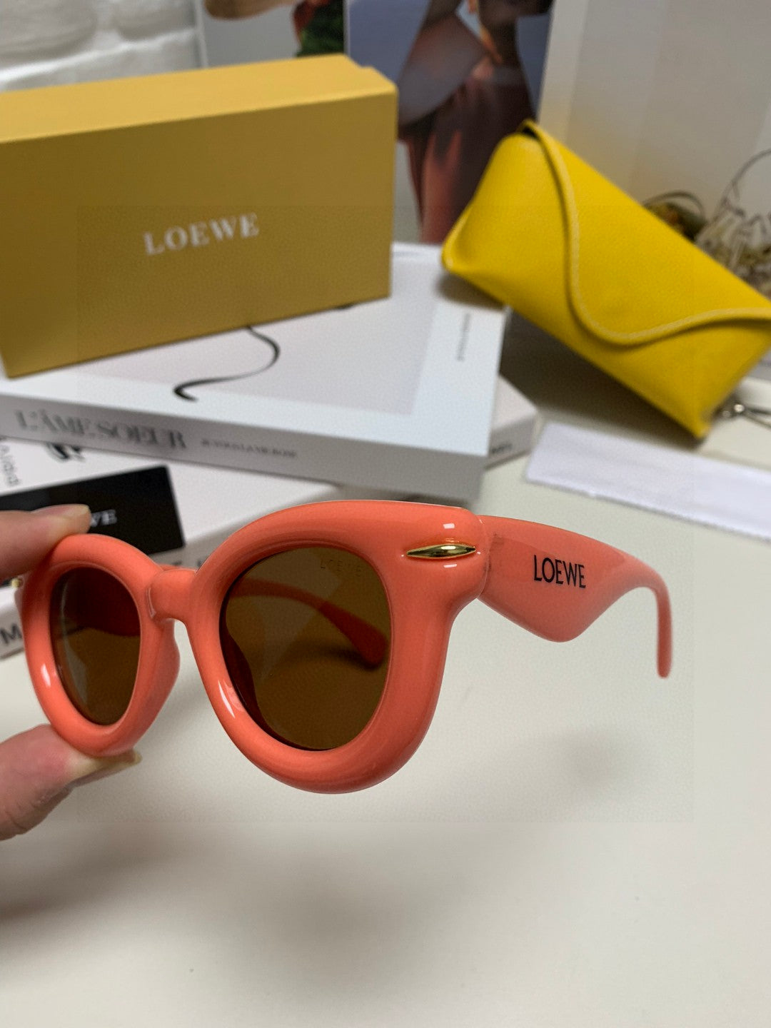 Loewe Round Black Lens Sunglasses for Men & Women - detail image 4