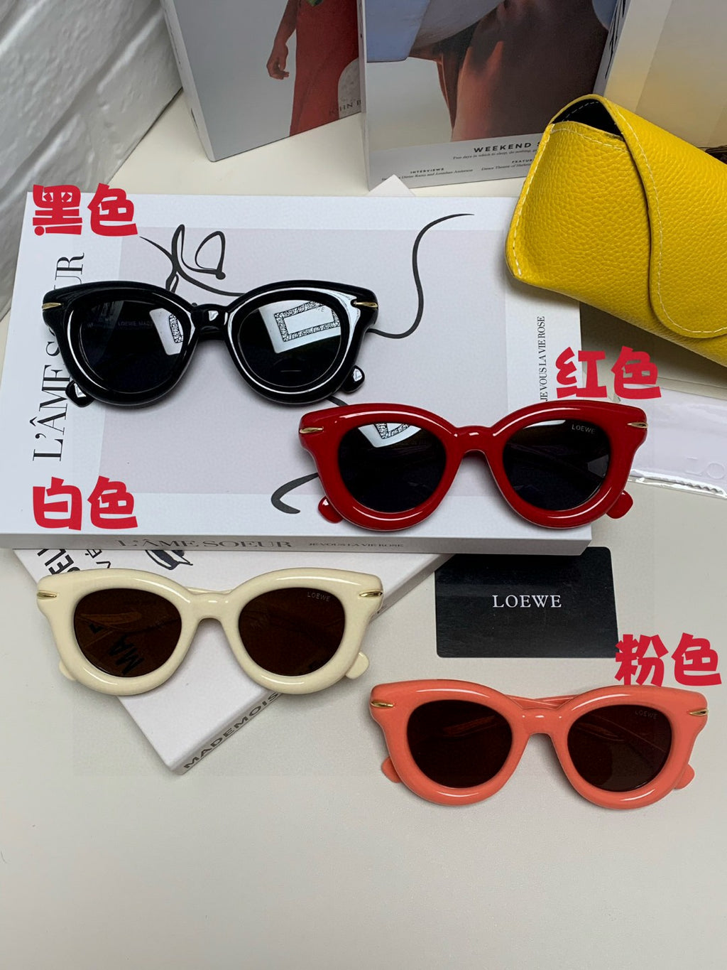 Loewe Round Black Lens Sunglasses for Men & Women - detail image 7