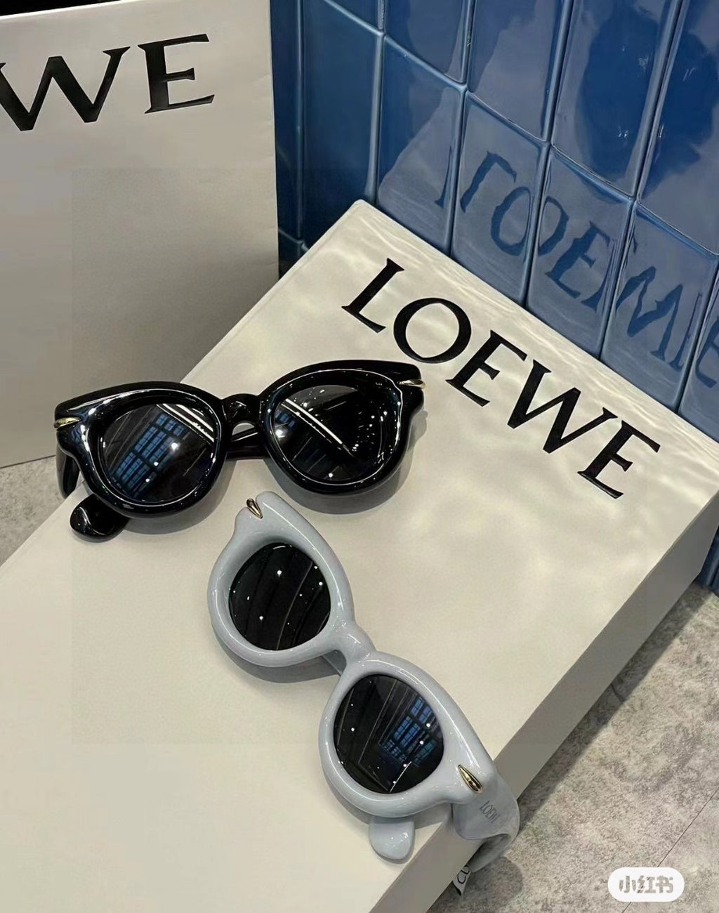 Loewe Round Silver Lens Sunglasses for Men & Women
